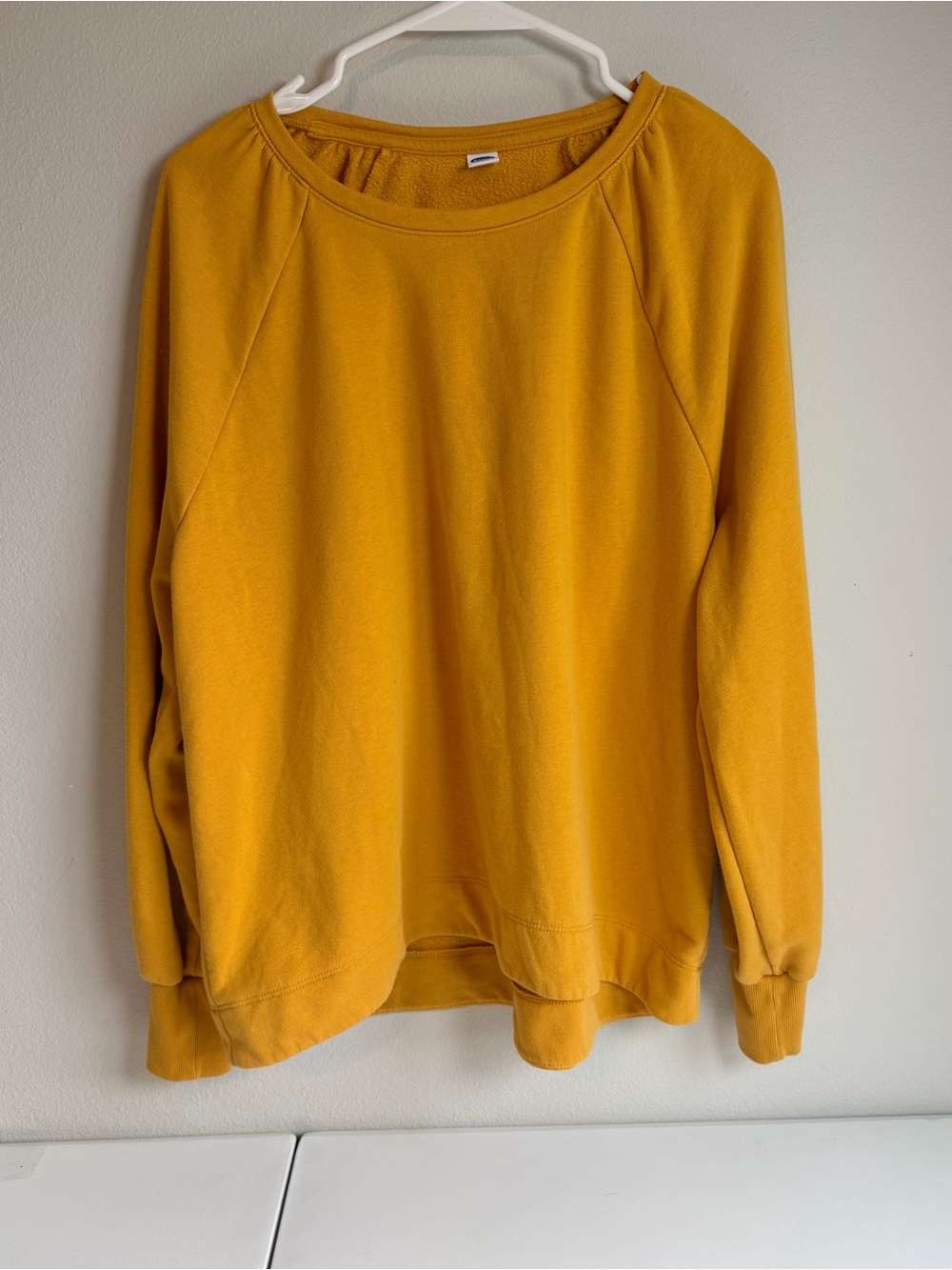 Old Navy Mustard Crewneck Pullover Sweater